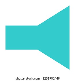 Flat volume icon loudspeaker sign speaker interface button. Multimedia audio video movie pictogram. Vector illustration a graphic element for web internet design