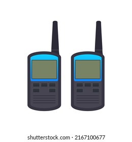 Flat walky talky for concept design. Vector isolated illustration