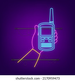 Impresionante para el diseño conceptual. Neon. Ilustración aislada del vector