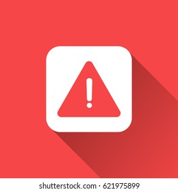 flat warning icon