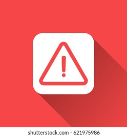 flat warning icon