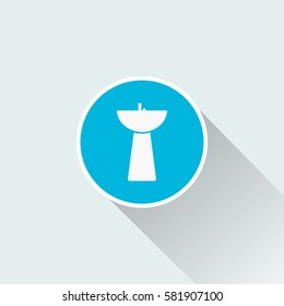 flat washbasin icon