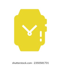 Flat Watch Icon Symbol Vector Illustration
