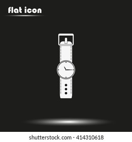 Flat watch illustration.