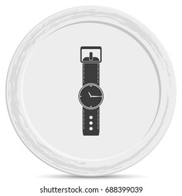 Flat watch illustration.