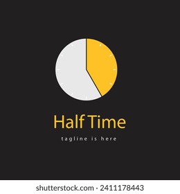 flat watch logo  design for templates