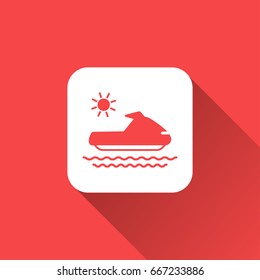 flat water craft icon