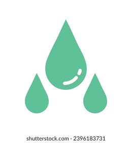 Flat Water Icon Symbol Vector Illustration