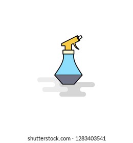 Flat Water shower Icon. Vector