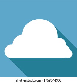 Flat weather icon design, Summer, Rainy season, Cloudy, Sun covered by clouds, Design of cloud sightings in the sky