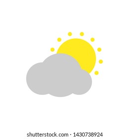 Flat weather icon isolated on white background vector illustration