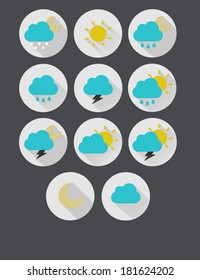 Flat Weather Icons