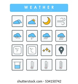 Flat weather's icons