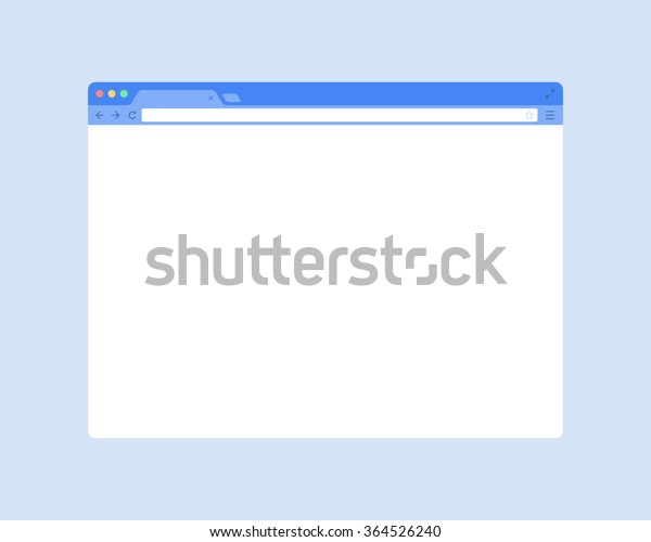 Download Flat Web Browser Window Mockup Blank Stock Vector (Royalty ...