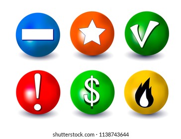 Flat web business icons.