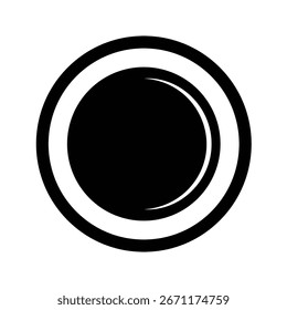 Flat Web Button Vector Illustration