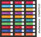 Flat Web Buttons Collection