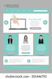 flat web design template