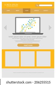 flat web design template