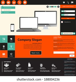 Flat Web Design Vector