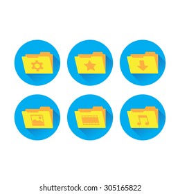 flat web icons for interface