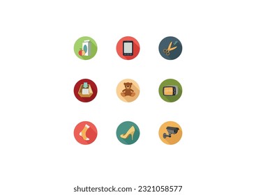  Flat web icons - SEO and development, creative process, business and finance, office and business, security and protection,.Set of flat design icons for Business, SEO and Social media marketing