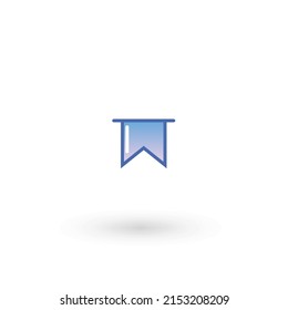 Flat web line icon - bookmark