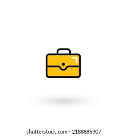 Flat Web Line Icon - Portfolio, Case, Bag