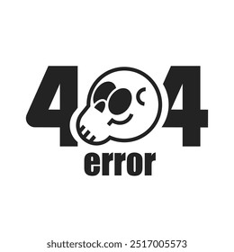 Plantilla plana de Web con azul 404 sobre fondo blanco para el diseño del sitio.