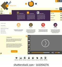 Flat Website Template 