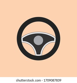 Diseño de icono de la dirección plana