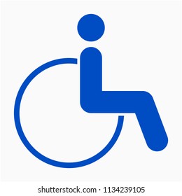 Flat wheelchair pixel perfect vector icon