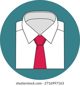Plano de una camisa de cuello blanco con una corbata roja ropa formal