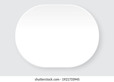 Flat white oval for decoration design. Technology background. Stock image.