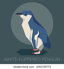 Flat white-flippered penguin