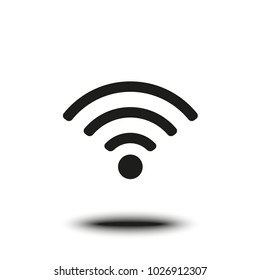 Flat wi-fi icon