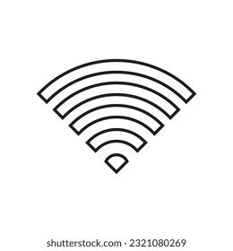 Flat WiFi icon symbol vector Illustration.