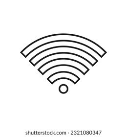 Flat WiFi icon symbol vector Illustration.