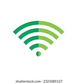 Flat WiFi icon symbol vector Illustration.