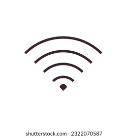 Flat WiFi icon symbol vector Illustration.