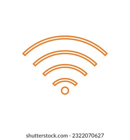 Flat WiFi icon symbol vector Illustration.