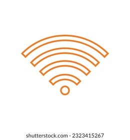 Flat WiFi icon symbol vector Illustration.
