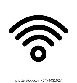 Icono de wifi plano. Ilustración vectorial 