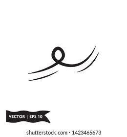 flat wind icon symbol sign, vector, eps 10, logo template