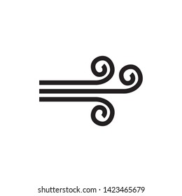 flat wind icon symbol sign, vector, eps 10, logo template