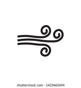 flat wind icon symbol sign, vector, eps 10, logo template