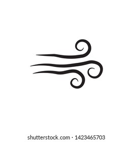 flat wind icon symbol sign, vector, eps 10, logo template
