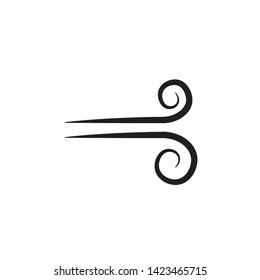 flat wind icon symbol sign, vector, eps 10, logo template