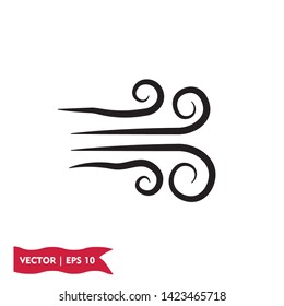 flat wind icon symbol sign, vector, eps 10, logo template