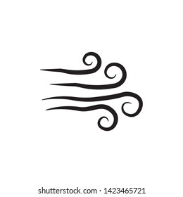 flat wind icon symbol sign, vector, eps 10, logo template
